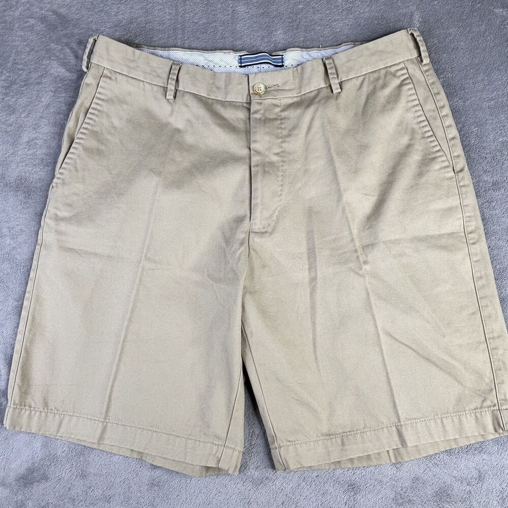 Peter Millar Shorts‎ Mens 35 Khaki Flat Front Classic Golf Chino Casual Peru